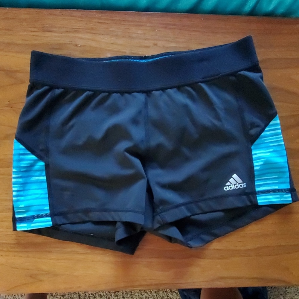 Black and Blue Adidas Athletic Shorts